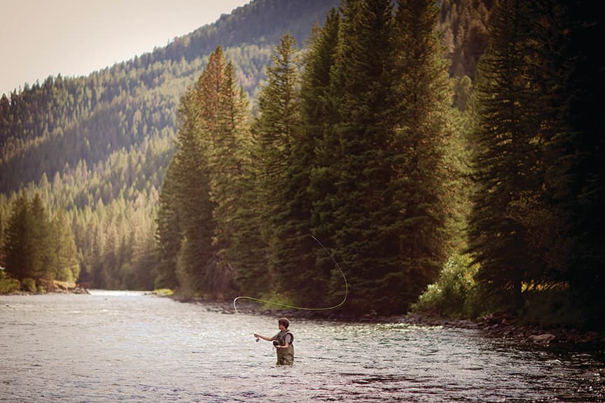 Fishing the Gallatin River